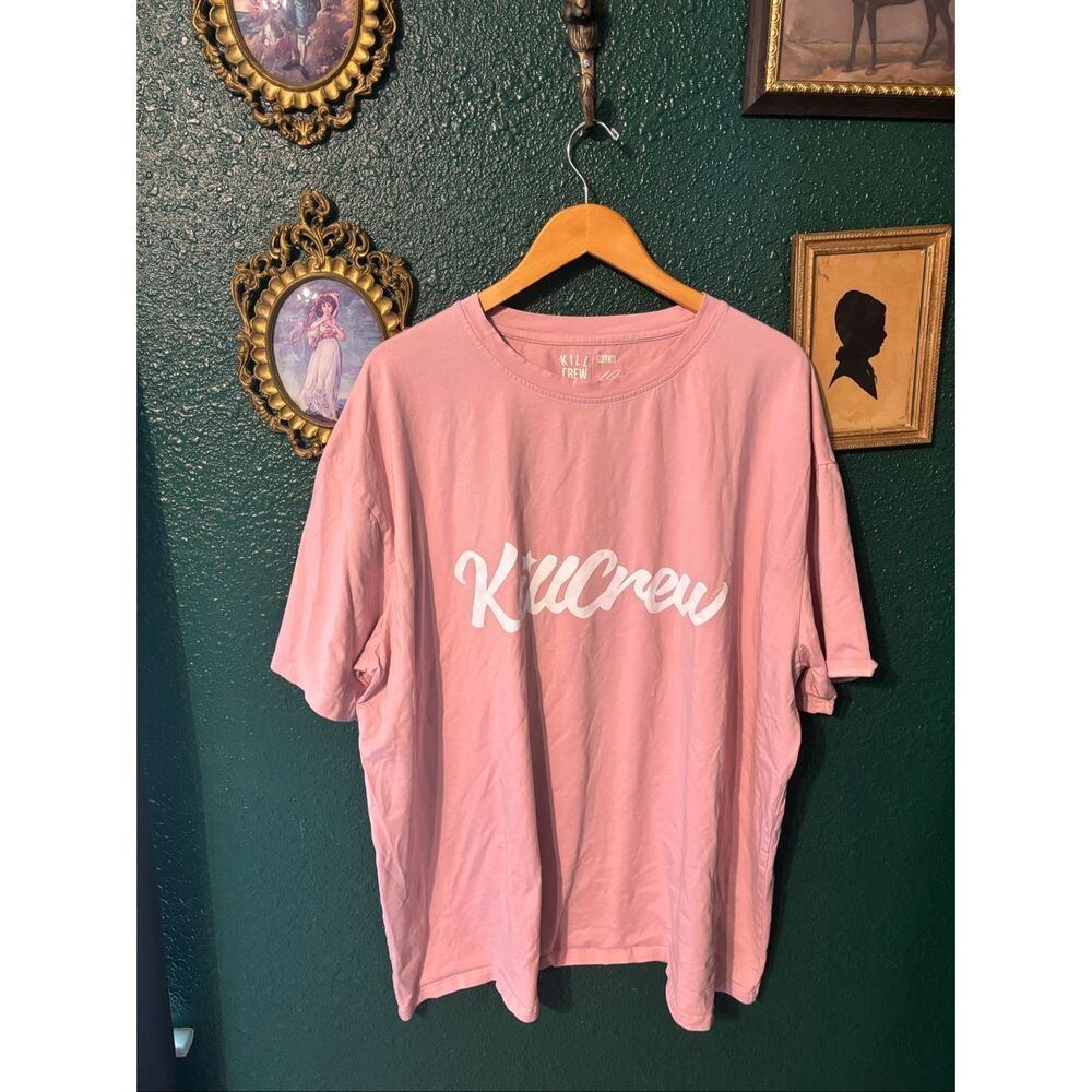 Kill Crew Script Pink T Shirt Sz 4Xl